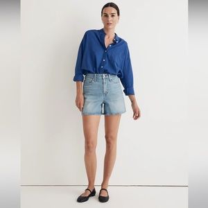 Madewell the perfect mid length jean short NWOT
